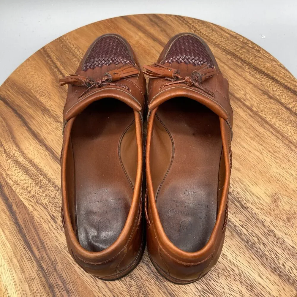 Allen Edmonds Cody Loafers Mens 10 D Brown Leather Tassel Dress Shoes Oxfords